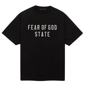 NWT FEAR OF GOD ESSENTIALS BLACK HEAVY T-SHIRT